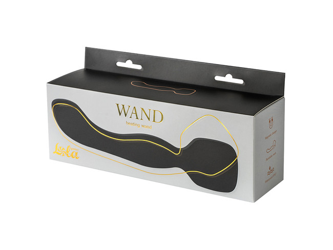 Нагревающийся двусторонний вибромассажер Heating Wand Black