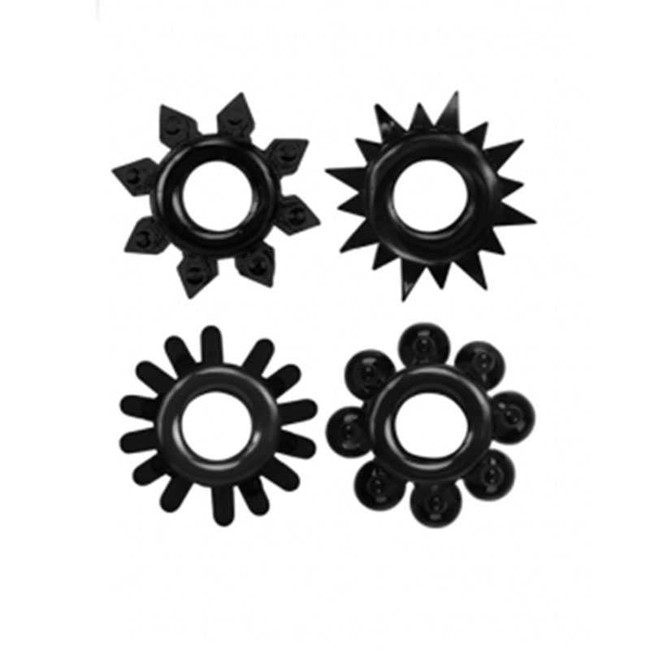 Набор эрекционных колец Cock Rings Set-black