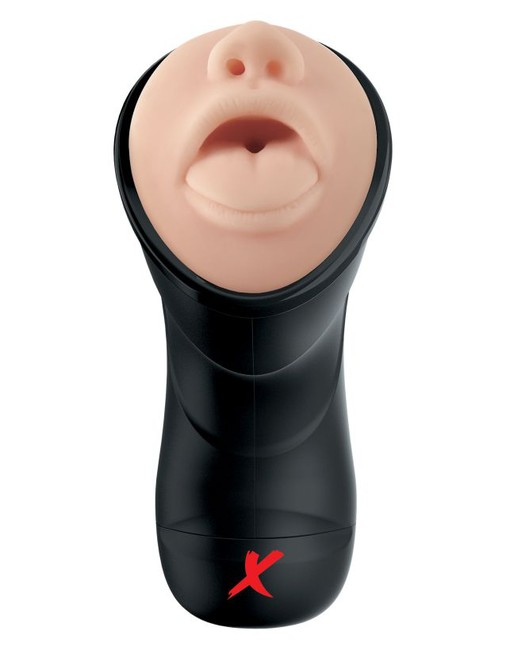 Мастурбатор-ротик с вибрацией глубокая глотка PDX ELITE Deep Throat Vibrating Stroker