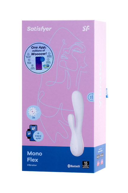 Нереалистичный вибратор Satisfyer Mono Flex, белый