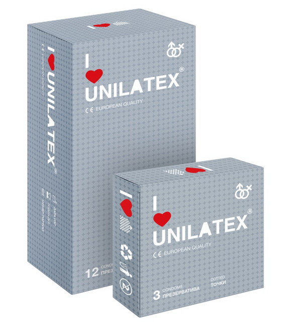 Презервативы UNILATEX точечные (3 шт)