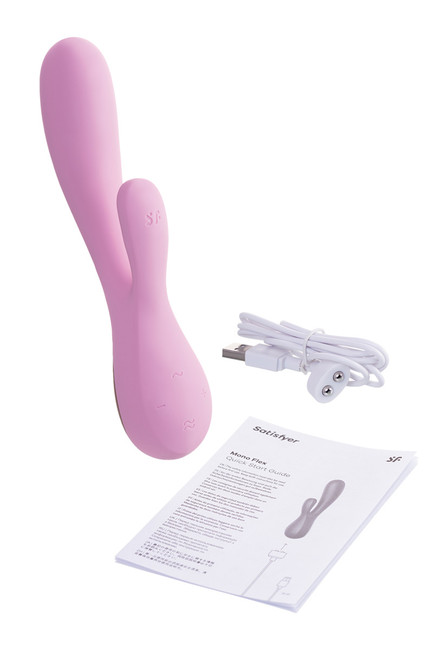 Нереалистичный вибратор Satisfyer Mono Flex, розовый