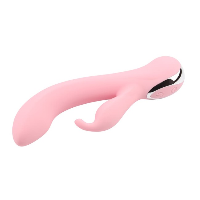 Вибратор с клиторальным стимулятором Intimate G Rabbit, розовый