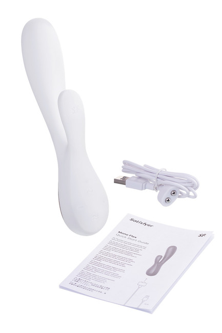 Нереалистичный вибратор Satisfyer Mono Flex, белый