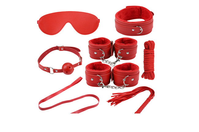 Секс-набор для бондажа Onjoy BDSM Starter Kit красный (8 предметов)