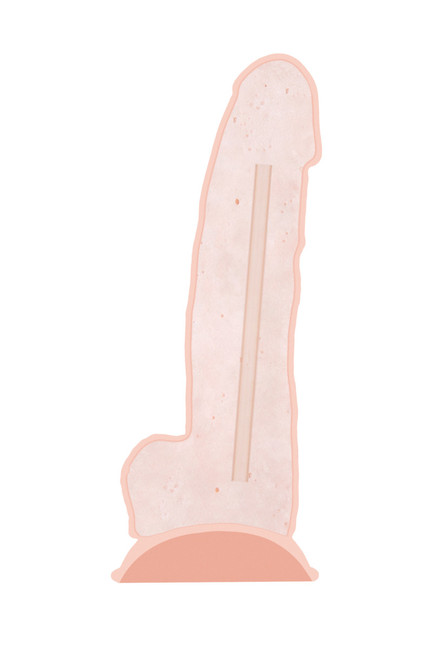 Фаллоимитатор RealStick Silicone Jake G, сайлекспан, телесный, 18  см