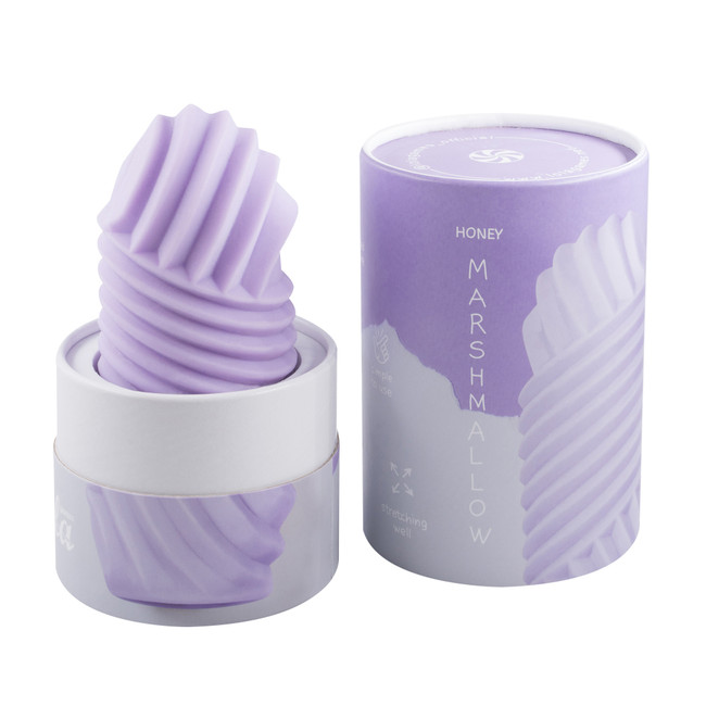 Двухсторонний мастурбатор закрытого типа MARSHMALLOW MAXI HONEY PURPLE