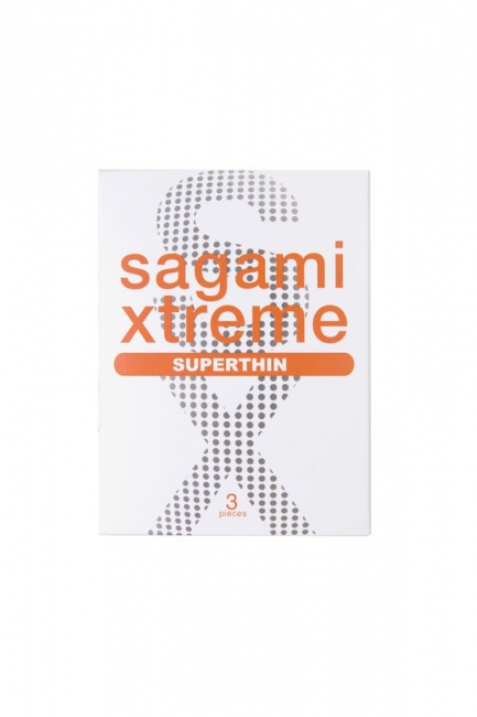 Презервативы Sagami, xtreme, 0.04, латекс, 19 см, 5,4 см, 3 шт.