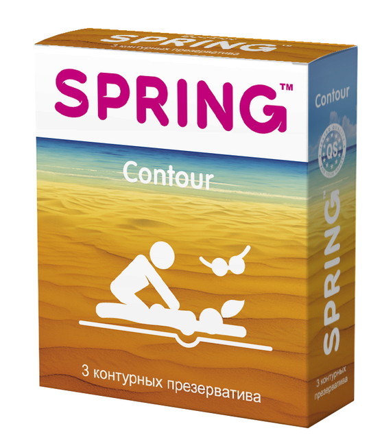 Презервативы Spring (контурные) 3шт.