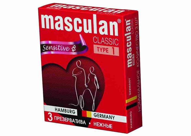 Презервативы Masculan тип 1 НЕЖНЫЕ (3 шт.)