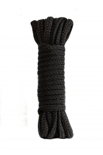 Веревка для связывания Bondage Rope Black (3 м, черный)