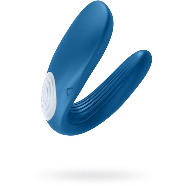 Массажер для пар Satisfyer Partner Whale (10 режимов, голубой )