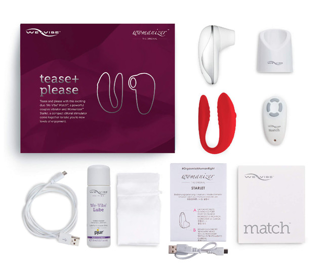 Набор We-Vibe Tease & Please Collection: Womanizer Starlet и We-Vibe Match