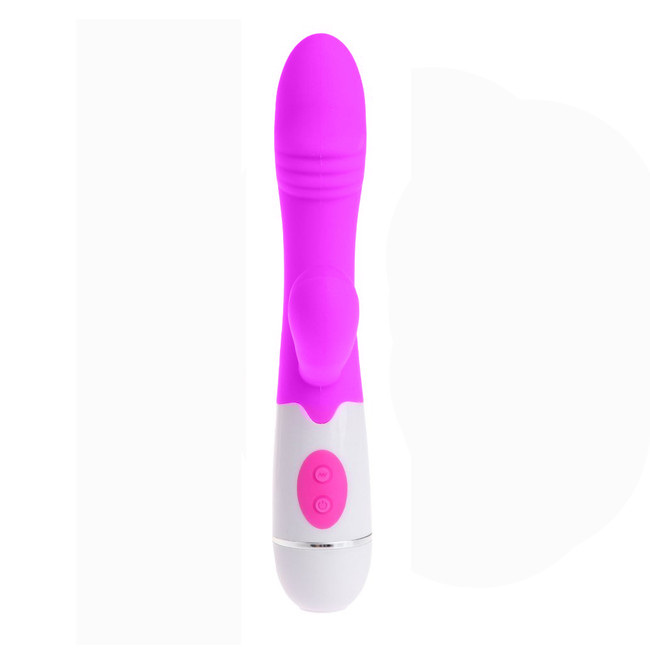 Силиконовый вибратор клиторально-вагинальный Womanizer Silicone Vibrator Plus, 10 режимов (фиолетовый)