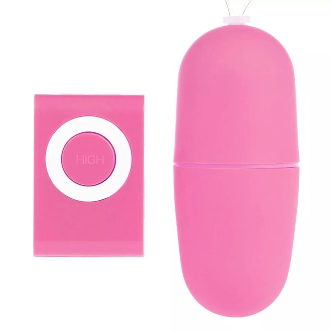 Вибро яйцо с дистанционным пультом управления Vibrating Eggs Remote Control mp3 (розовый)