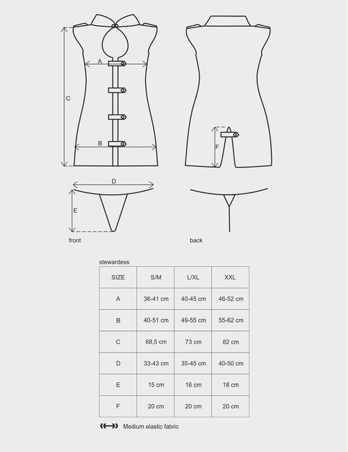 Игровой костюм Stewardess LXL (46-48)